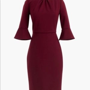 Jcrew bell sleeve sheath dress